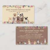 Greyhound Poodle Aussie Pug Corgi Brown Dogs Visitekaartje (Voorkant / Achterkant)