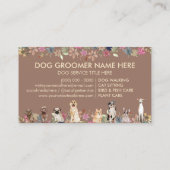 Greyhound Poodle Aussie Pug Corgi Brown Dogs Visitekaartje (Achterkant)