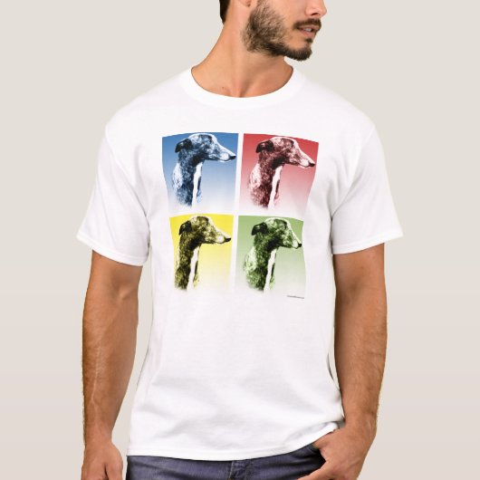 Greyhound Pop Art T-shirt (Voorkant)