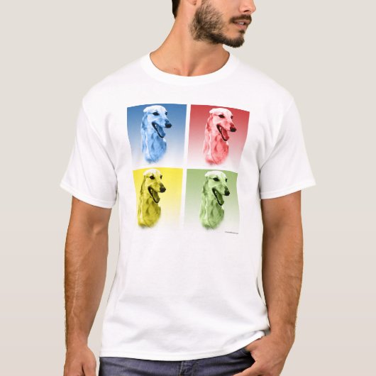 Greyhound Pop Art T-shirt (Voorkant)