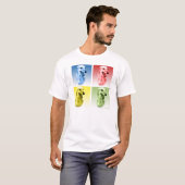 Greyhound Pop Art T-shirt (Voorkant volledig)