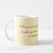 Greyhound Portrait / beroemde St. Thomas More Quot Koffiemok (Links)