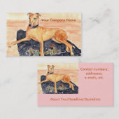 Greyhound-profielkaart Visitekaartje (Voorkant / Achterkant)