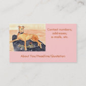 Greyhound-profielkaart Visitekaartje (Achterkant)