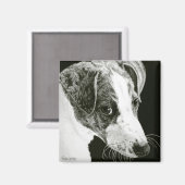 Greyhound Pup Magnet - "Paddy" (Voorkant / Achterkant)