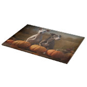 Greyhound Puppy Herfst Delight Pompoen Snijplank (Hoek)