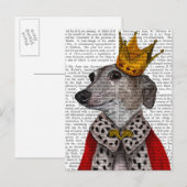 Greyhound Queen Briefkaart (Voorkant / Achterkant)