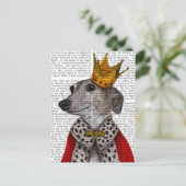 Greyhound Queen Briefkaart (Staand voorkant)