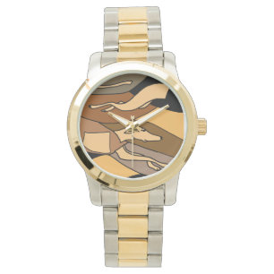 Greyhound Racing Abstract Kunsthorloge Horloge