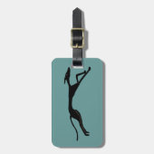 Greyhound Racing Art Bagagelabel (Voorkant verticaal)