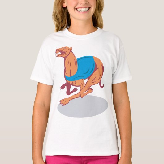 Greyhound Racing Meisjes T-shirt (Voorkant)
