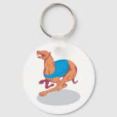 Greyhound Racing Sleutelhanger (Voorkant)