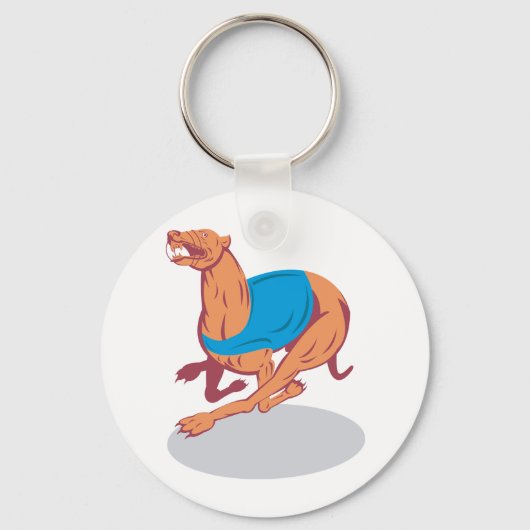 Greyhound Racing Sleutelhanger (Voorkant)