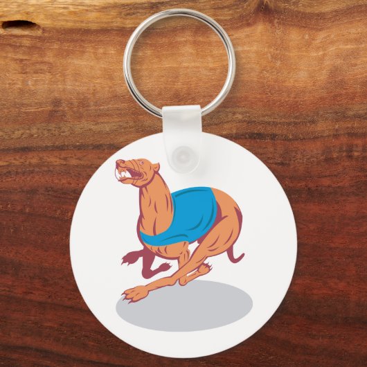 Greyhound Racing Sleutelhanger (Voorkant)