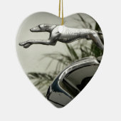 Greyhound Radiator Pet Keramisch Ornament (Rechts)