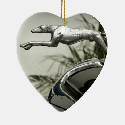 Greyhound Radiator Pet Keramisch Ornament (Rechts)