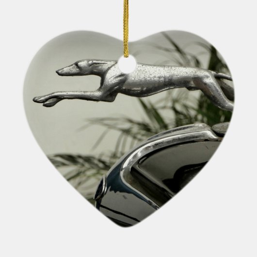 Greyhound Radiator Pet Keramisch Ornament (Achterkant)