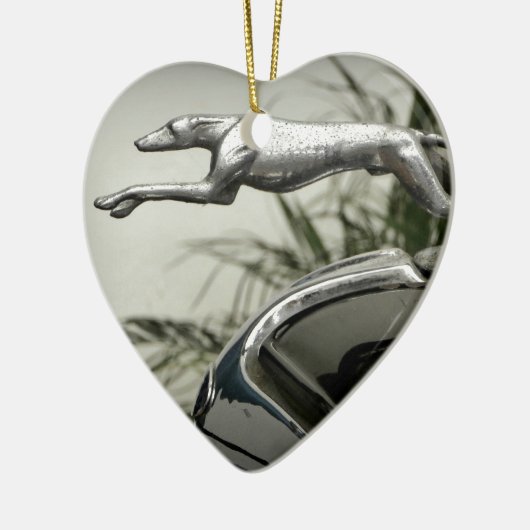 Greyhound Radiator Pet Keramisch Ornament (Links)