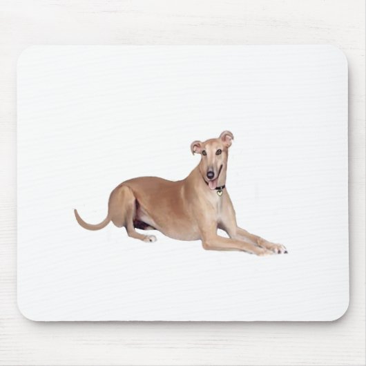 Greyhound (reebruin, liggend) muismat (Voorkant)
