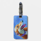 Greyhound Rescue Dog Bagagelabel (Achterkant verticaal)