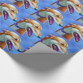 Greyhound Rescue Dog Cadeaupapier (Hoek)