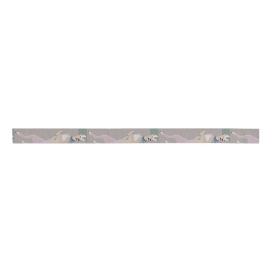 Greyhound Ribbon 3,0-inch & Matching Gift Wrap (se Grosgrain Lint (Voorkant)
