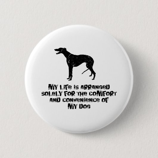Greyhound Ronde Button 5,7 Cm (Voorkant)