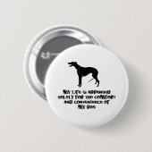 Greyhound Ronde Button 5,7 Cm (Voorkant /achterkant)