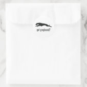 Greyhound Ronde Sticker (Tas)