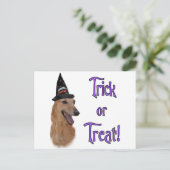 Greyhound (rood) Trick Briefkaart (Staand voorkant)