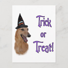 Greyhound (rood) Trick Briefkaart