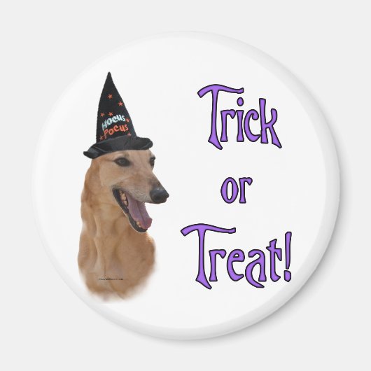 Greyhound (rood) Trick Magneet (Voorkant)