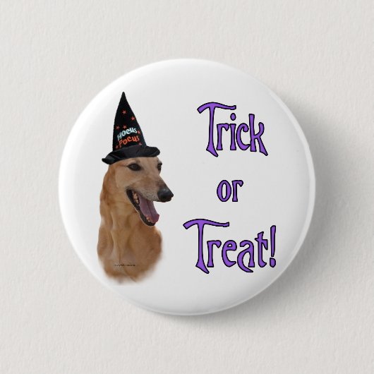 Greyhound (rood) Trick Ronde Button 5,7 Cm (Voorkant)