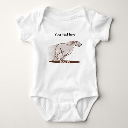 Greyhound Running Romper (Voorkant)