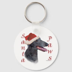 Greyhound Santa Paws Sleutelhanger