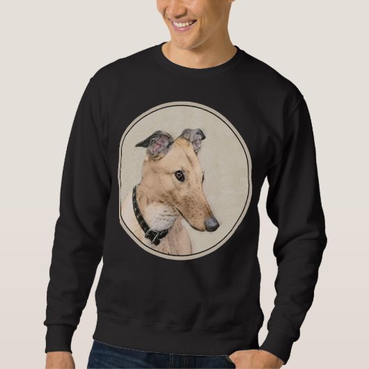 Greyhound Schilderij - Liefdevolle Originele Hond Trui (Voorkant)
