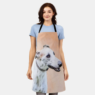 Greyhound Schilderij - Mooie Originele Hond Kunst Schort