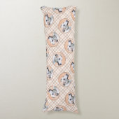 Greyhound Schilderij Schattige Rood Wit Originele  Lichaamskussen (Voorkant Verticaal)