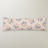 Greyhound Schilderij Schattige Rood Wit Originele Lichaamskussen (Voorkant)