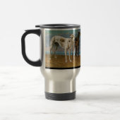 Greyhound Schilderij - Twee Greyhounds -  kunst Reisbeker (Links)