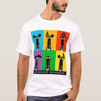 Greyhound Semaphore with title T-shirt