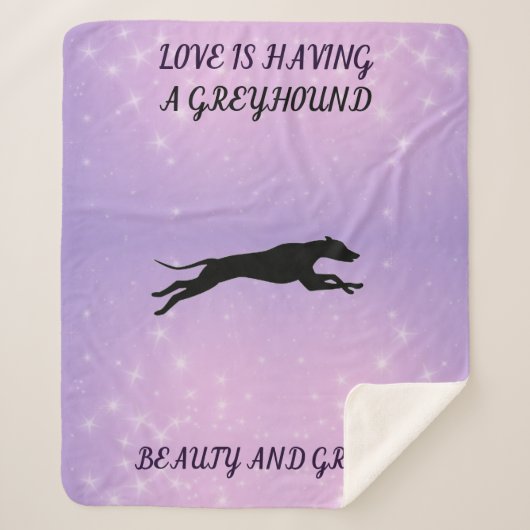 Greyhound sherpa deken. deken (Voorkant)