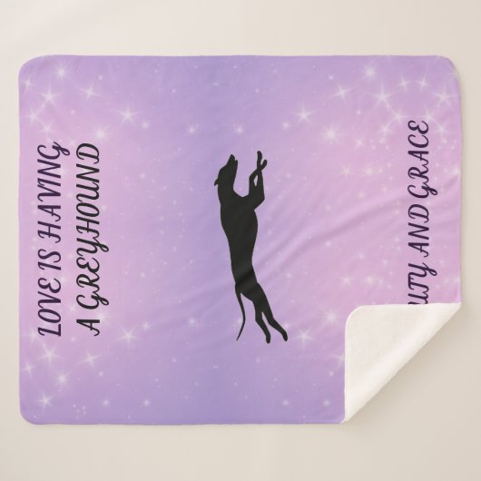 Greyhound sherpa deken. sherpa deken (Voorkant (horizontaal))