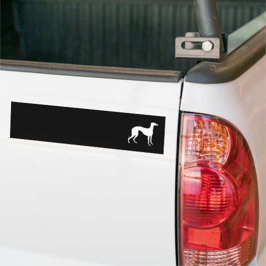 Greyhound Silhouette Bumpersticker (Op Truck)