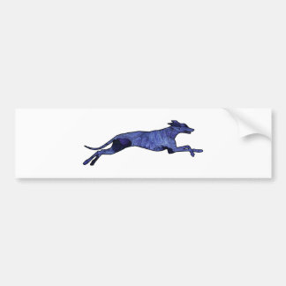 Greyhound Silhouette Fractal Bumpersticker