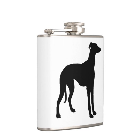 Greyhound Silhouette Heupfles (Rechts)