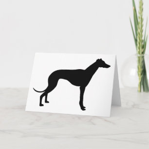Greyhound Silhouette Kaart