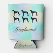 Greyhound Silhouette Koelbox Blikjeskoeler (Voorkant)