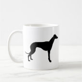 Greyhound Silhouette Koffiemok (Links)