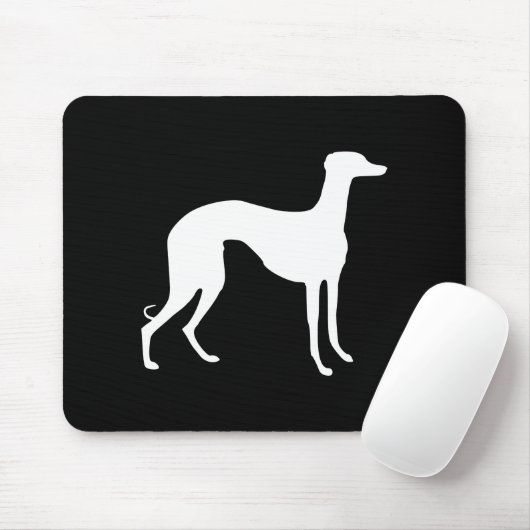 Greyhound Silhouette Muismat (Met muis)